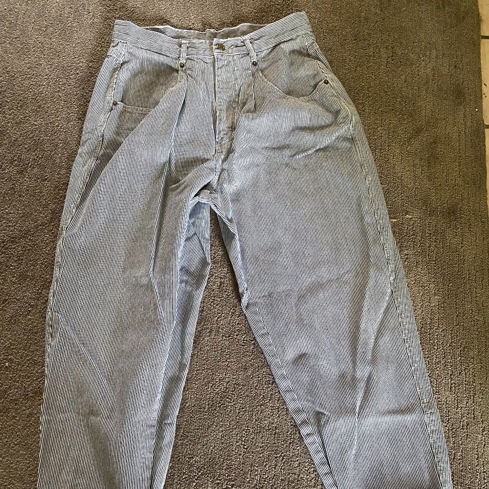 Pinstrip Straight leg Jeans